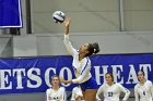Volleyball vs Emerson  Wheaton College Women's Volleyball vs Emerson College. - Photo by Keith Nordstrom : Wheaton, Volleyball, VB2019